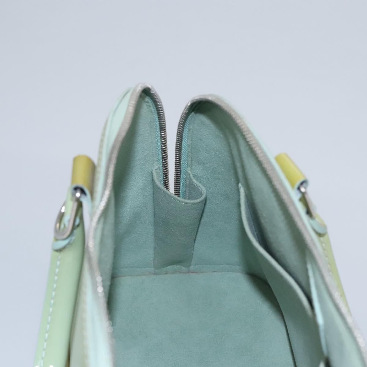 Louis Vuitton Alma Handbag Electric Epi Leather, GREEN, PATENT_LEATHER, Handbag