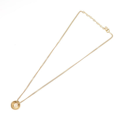 Christian Dior CD Pendant Necklace Metal, GOLD, METAL, Necklace