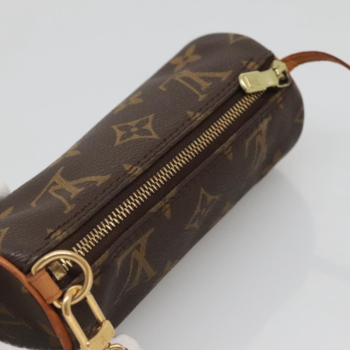 Louis Vuitton Papillon Pochette Monogram Canvas, BROWN, CANVAS, Clutche & pouche