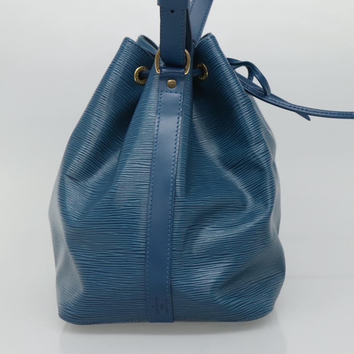 Louis Vuitton Petit Noe Handbag Epi Leather, BLUE, LEATHER, Handbag