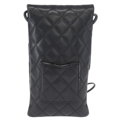 Chanel Cambon Flap Crossbody Bag Quilted Lambskin, SILVER, LEATHER, Shoulder bag