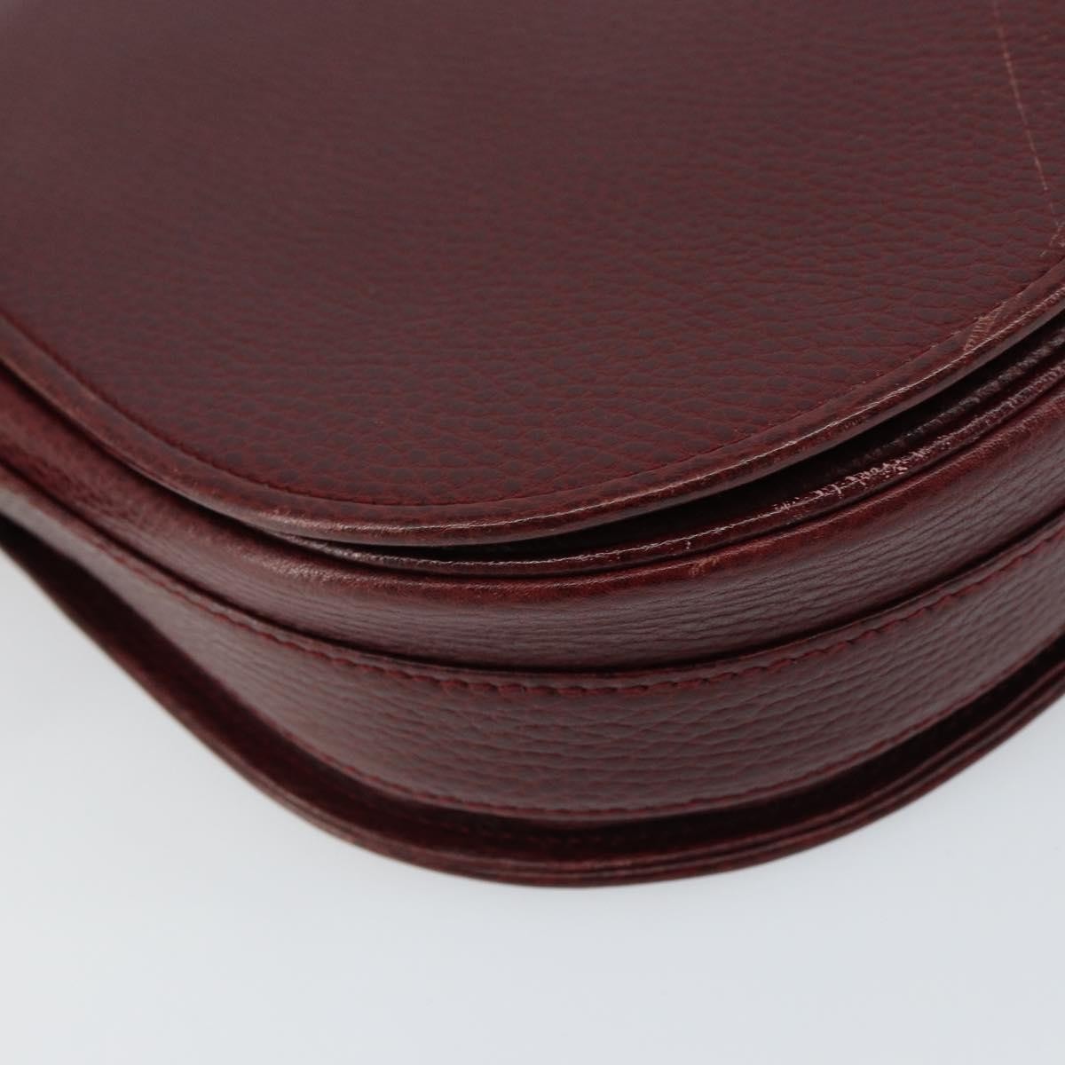 cartier Must de Cartier Shoulder Bag Leather, BURGUNDY, LEATHER, Shoulder bag