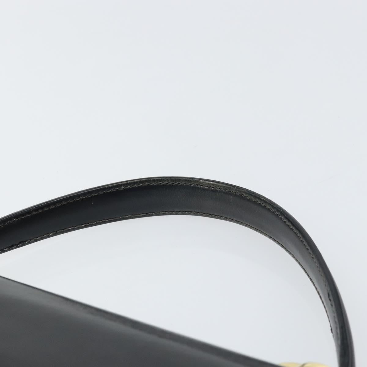 Gucci Vintage Handbag Leather, BLACK, LEATHER, Handbag