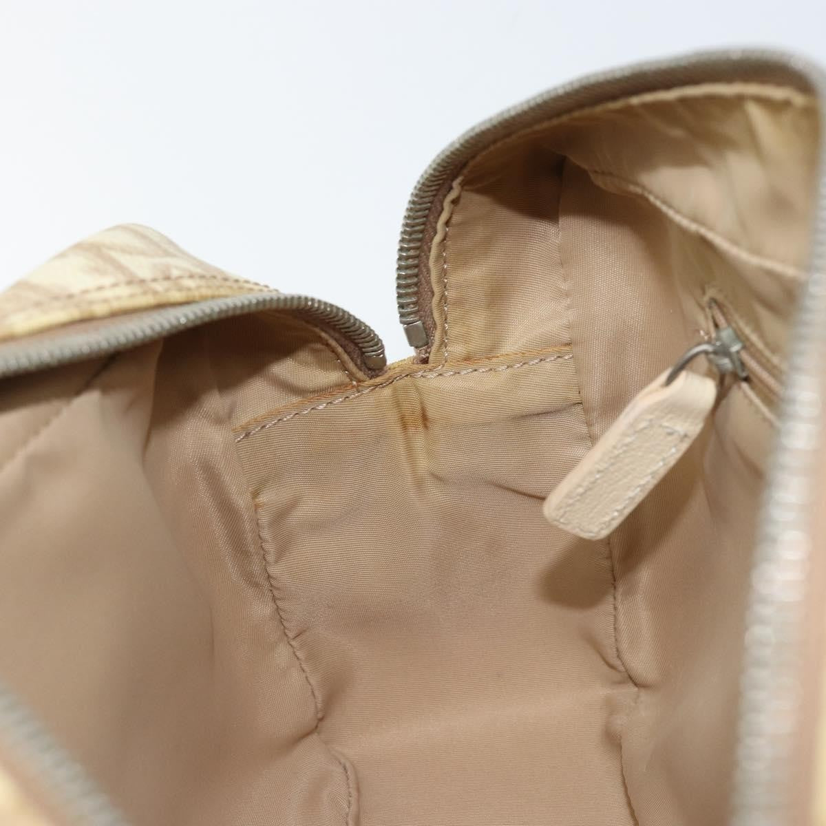 Christian Dior Vintage Crossbody Bag Embroidered Diorissimo Canvas, Beige, Canvas, Shoulder Bag