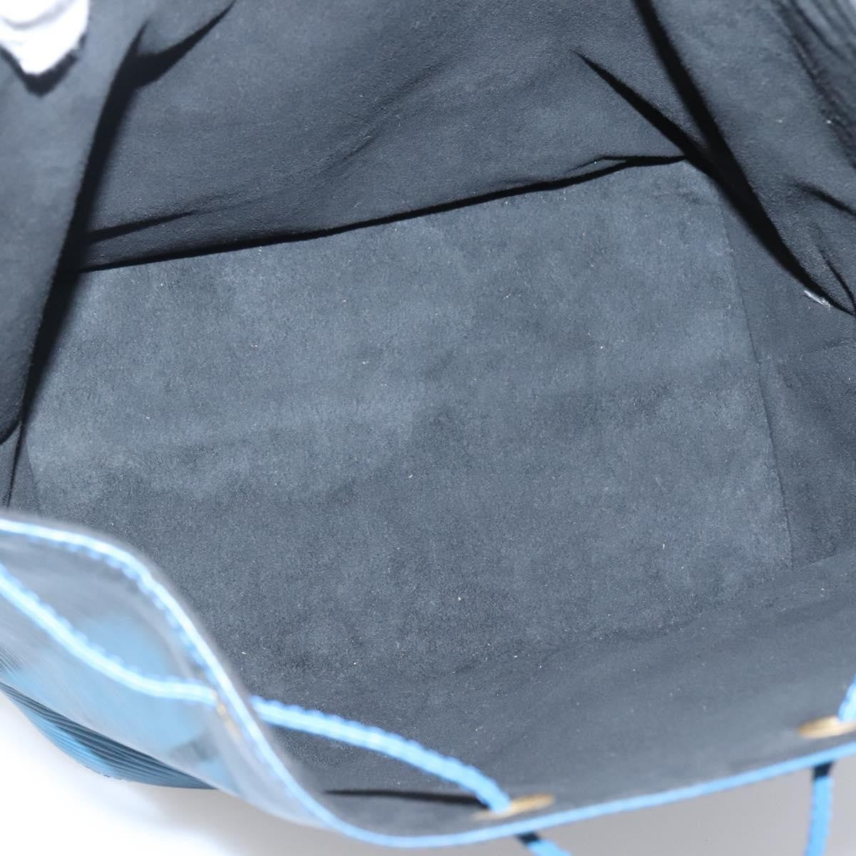 Louis Vuitton Petit Noe Handbag Epi Leather, BLUE, LEATHER, Handbag