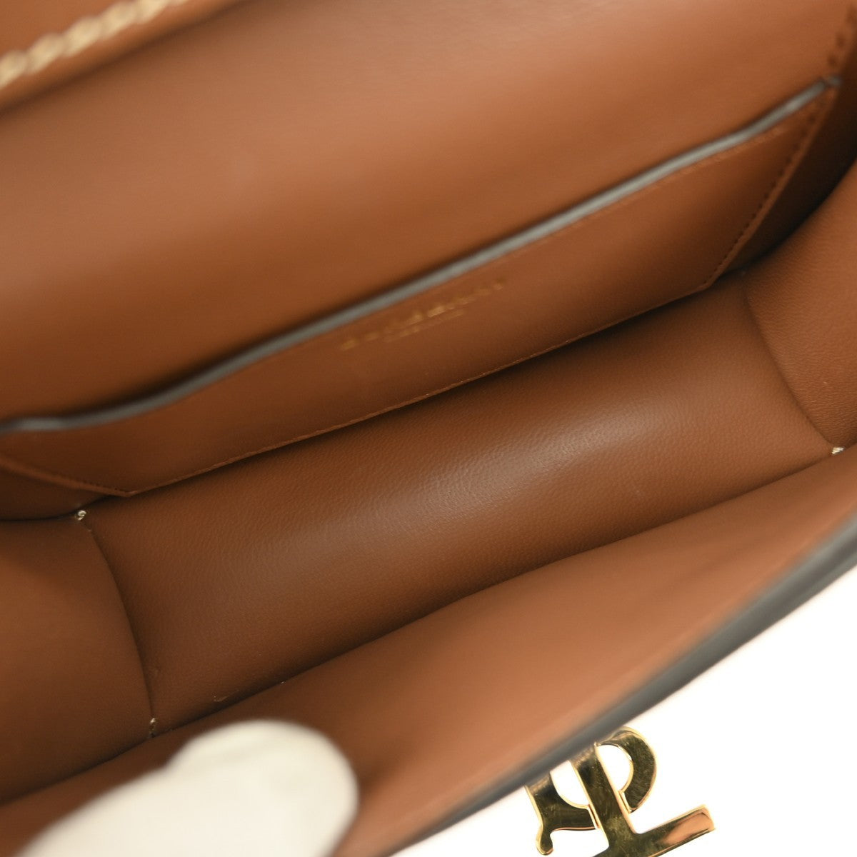 Burberry TB Flap Bag Canvas, BEIGE, CANVAS, Clutche & pouche