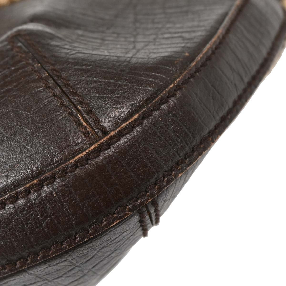 Gucci Vintage Horsebit Shoulder bag Canvas, Brown, Canvas, Shoulder Bag