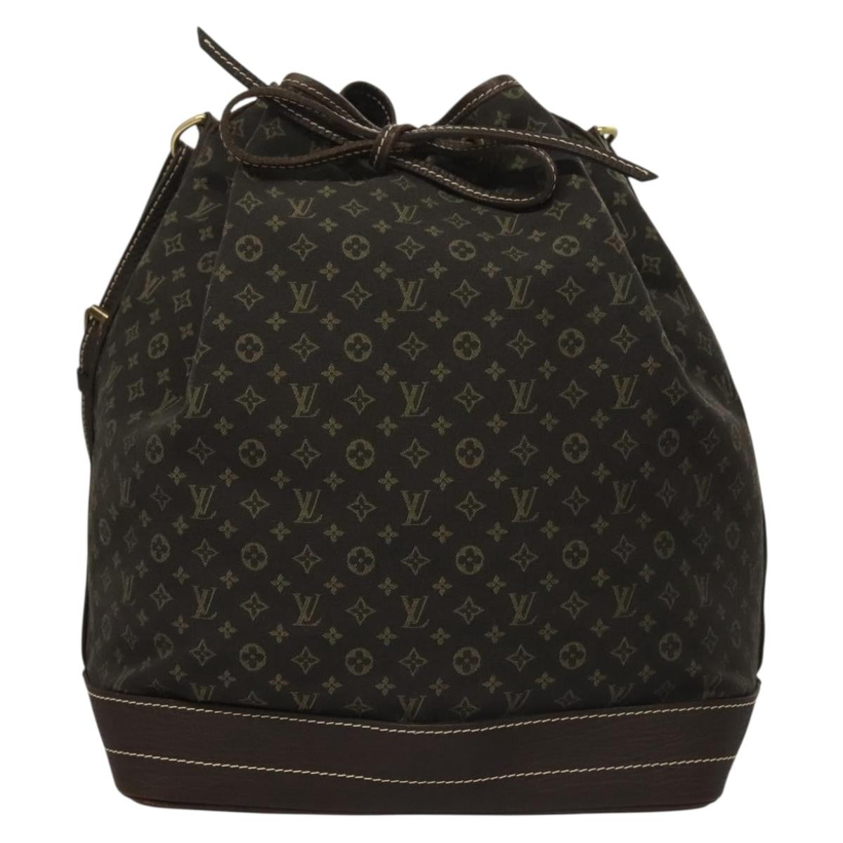 Louis Vuitton Mini Lin Noe Shoulder Bag Monogram Canvas, BROWN, CANVAS, Shoulder bag