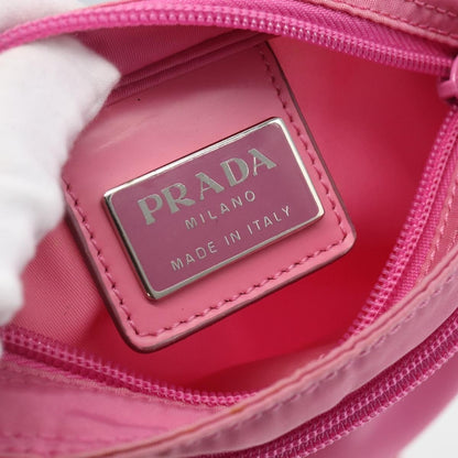 Prada Front Pocket Messenger Bag Tessuto, PINK, NYLON, Shoulder bag