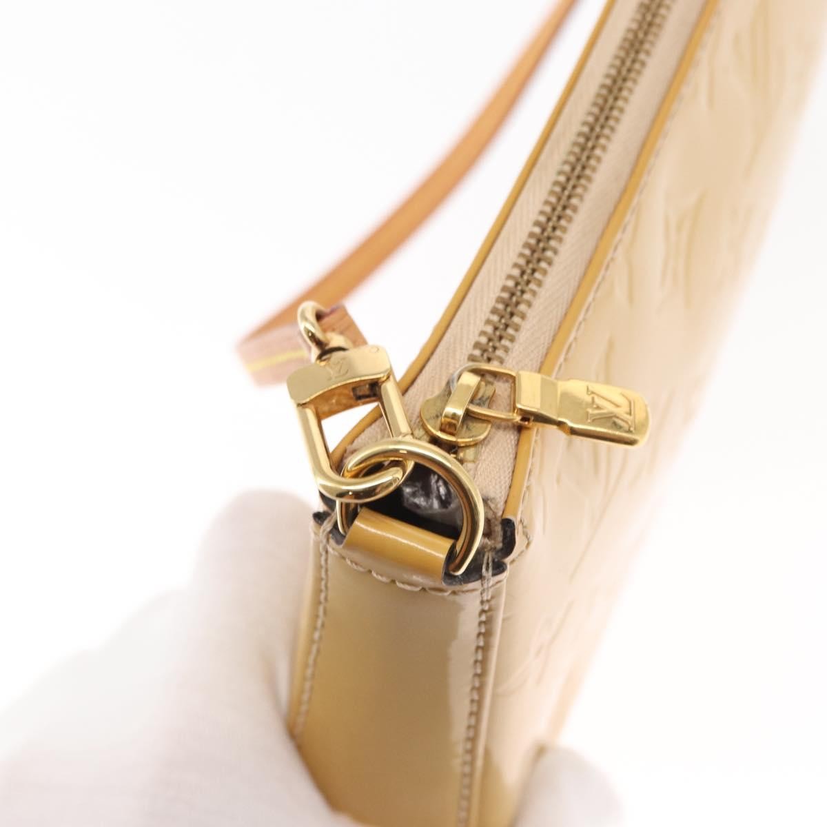Louis Vuitton Pochette Accessoires NM Monogram Vernis, YELLOW, PATENT_LEATHER, Clutche & pouche