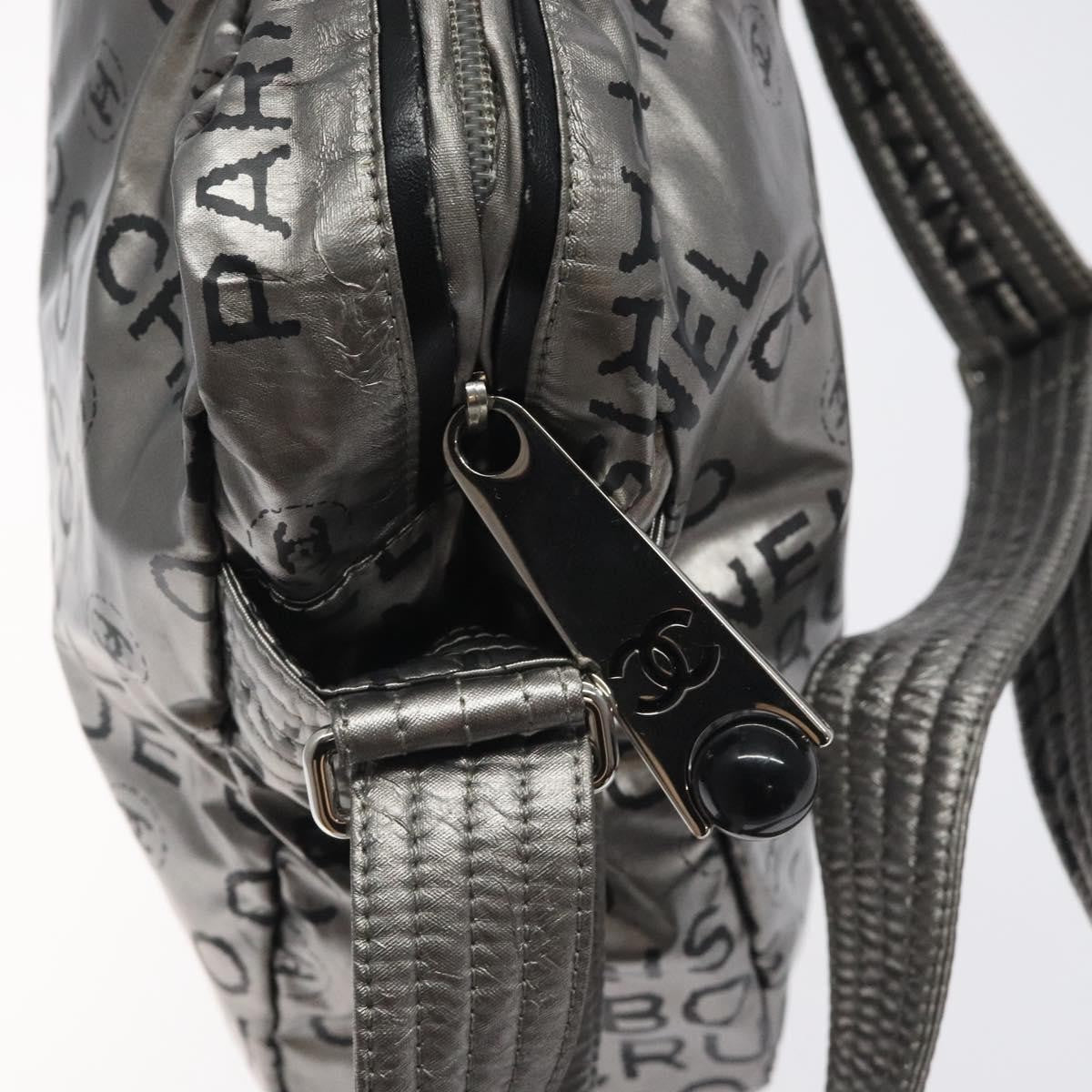 Chanel Unlimited Shoulder Bag Nylon, SILVER, NYLON, Shoulder bag