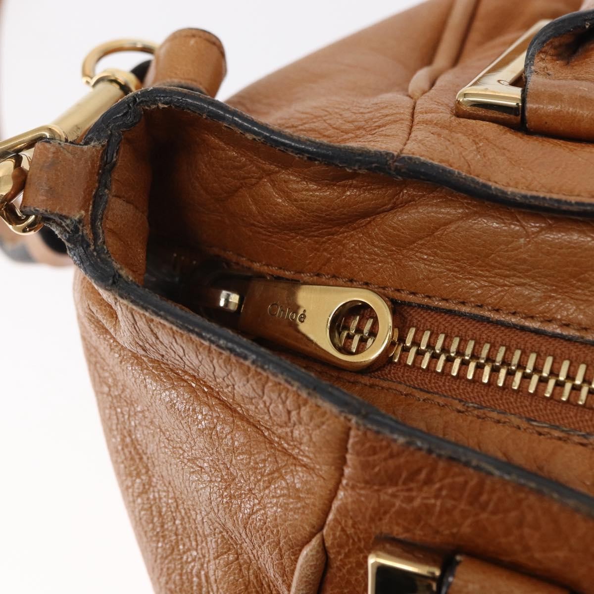 Chloe Ethel Handbag Leather, BROWN, LEATHER, Handbag