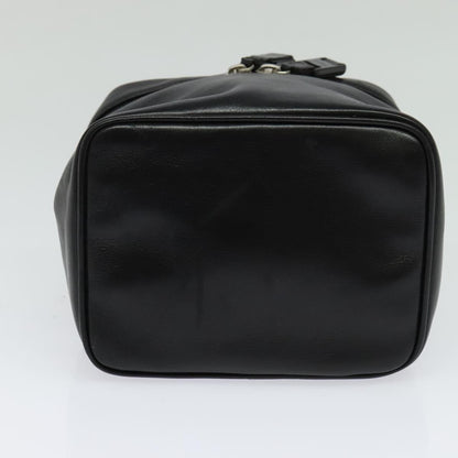 Salvatore Ferragamo Vintage Gancini Pochette Leather, BLACK, LEATHER, Handbag