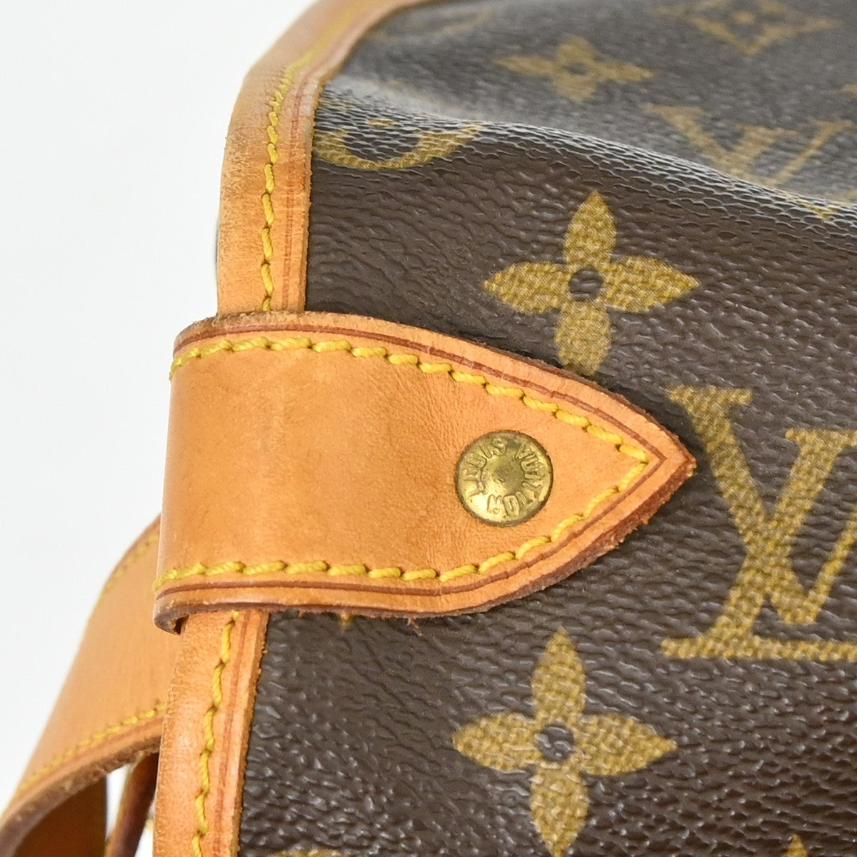 Louis Vuitton Saumur Handbag Monogram Canvas, Brown, Canvas, Shoulder Bag
