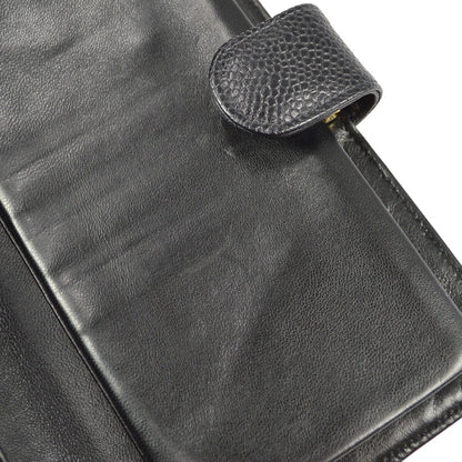 Chanel Timeless CC French Wallet Caviar, BLACK, LEATHER, Wallets