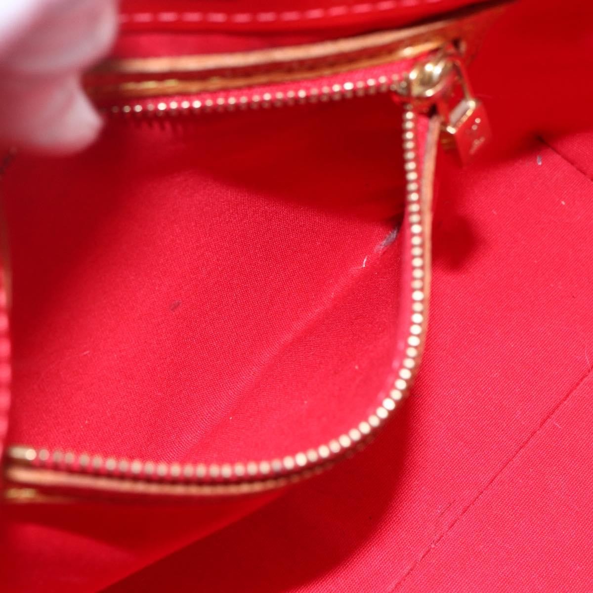 Louis Vuitton Reade Handbag Monogram Vernis, RED, PATENT_LEATHER, Handbag