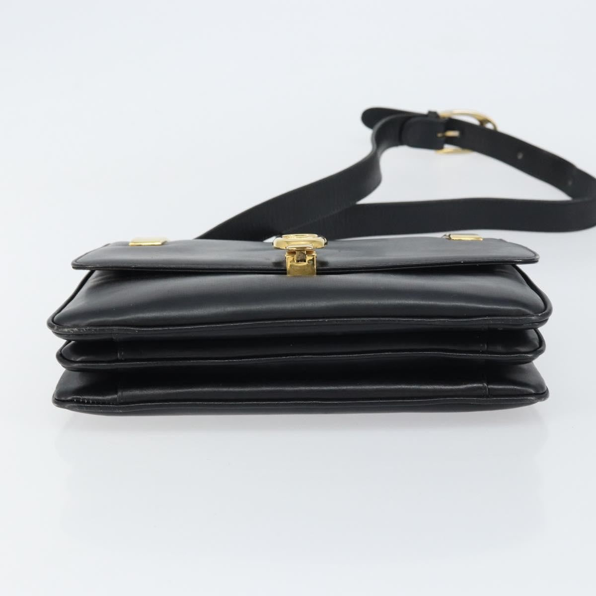 Celine Horse Carriage Shoulder bag Leather, BLACK, LEATHER, Shoulder bag