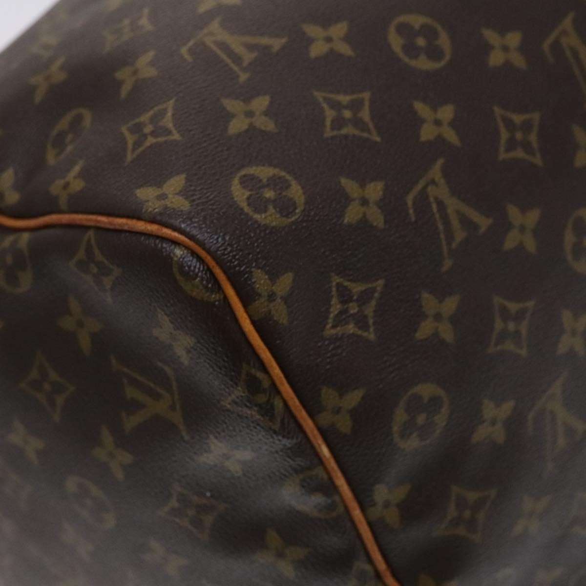Louis Vuitton Keepall Bag Monogram Canvas, BROWN, CANVAS, Travel bag
