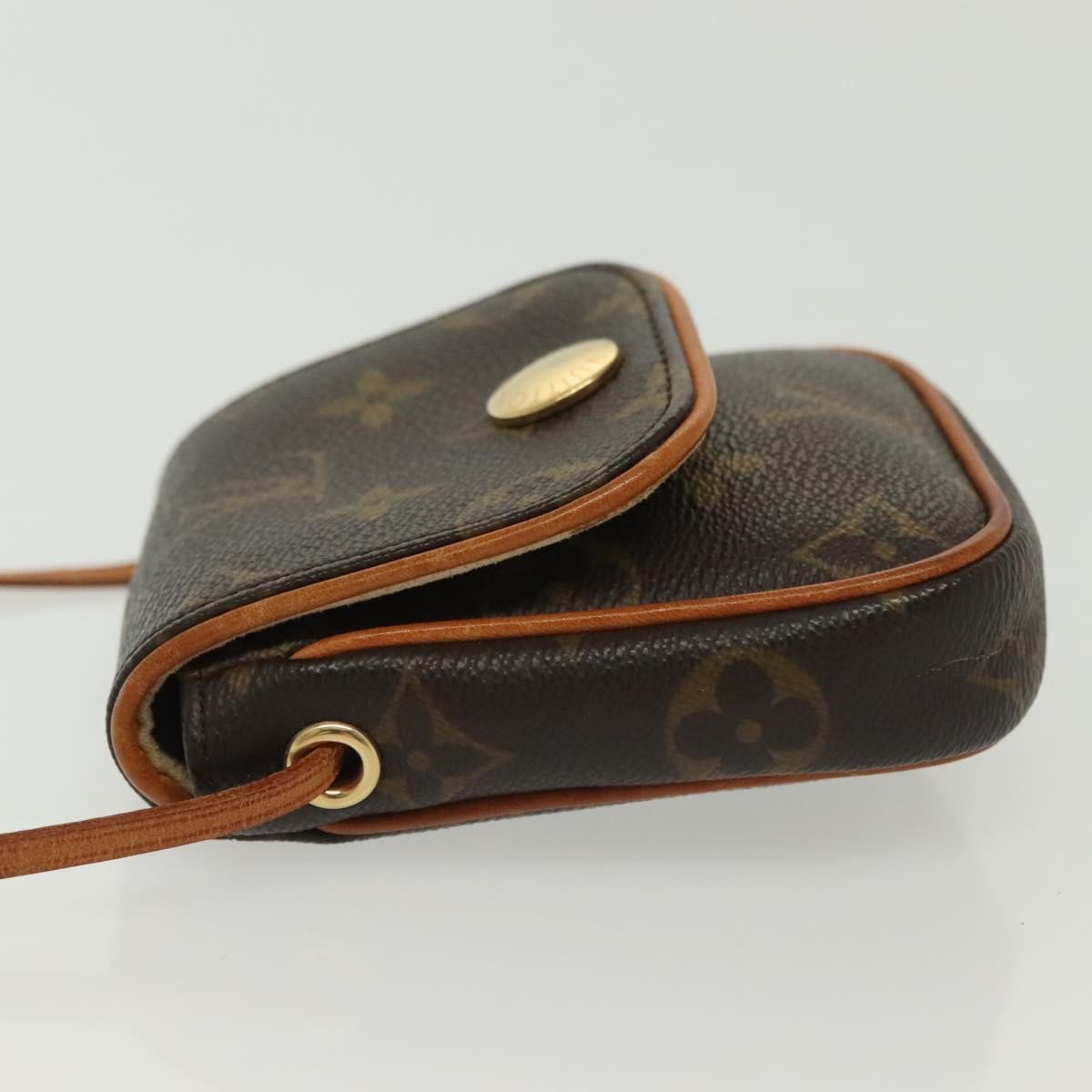 Louis Vuitton Cancun Pochette Monogram Canvas, BROWN, CANVAS, Shoulder bag