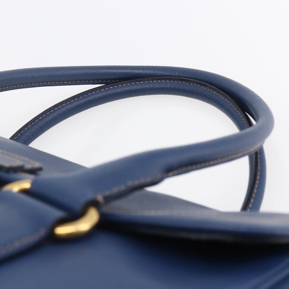 Prada Vintage Handbag Leather, BLUE, LEATHER, Handbag