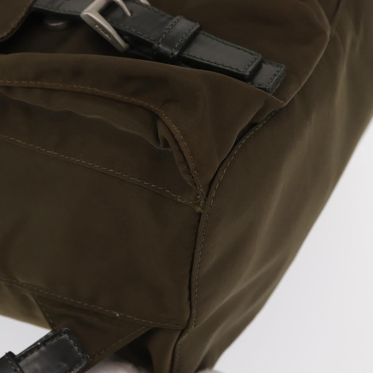 Prada Sac à dos Re-nylon nylon, KHAKI, NYLON, Backpack