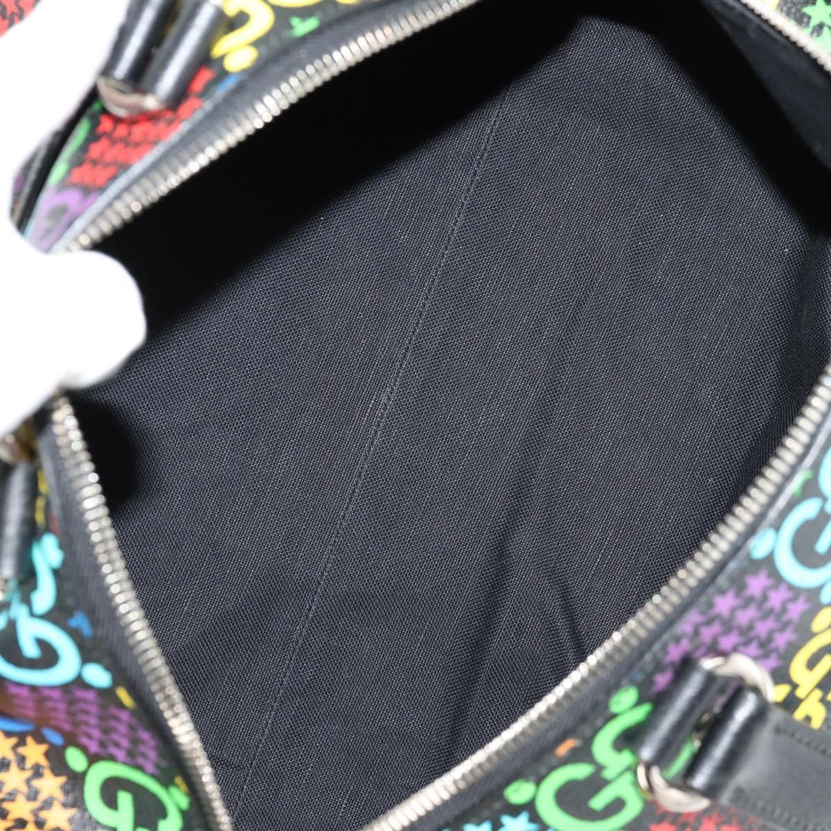 Gucci Convertible Duffle Backpack Psychedelic Print GG Coated Canvas, MULTICOLOUR, PVC, Travel bag