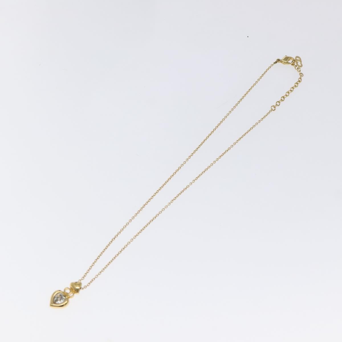 Christian Dior CD Heart Necklace Metal, GOLD, METAL, Necklace