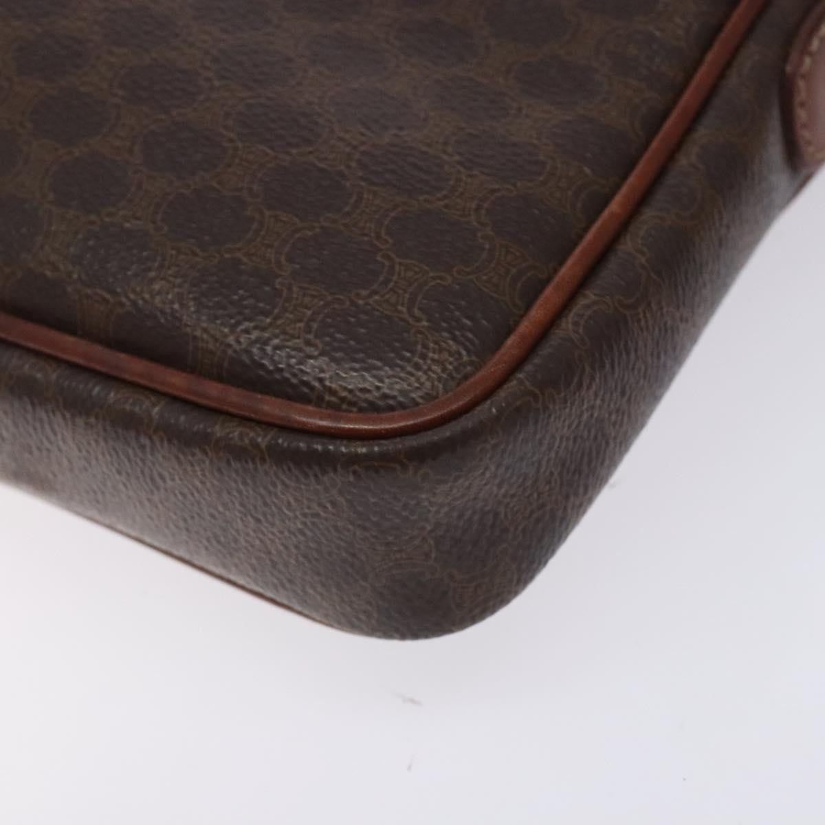 Celine Macadam Pochette Classic, BROWN, PVC, Clutche & pouche