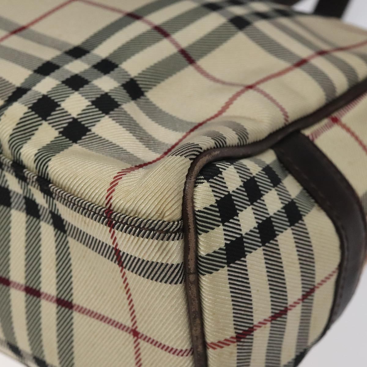 Burberry Nova Check Bowling Bag Canvas, BEIGE, NYLON, Bag