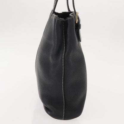 Burberry Vintage Handbag Leather, BLACK, LEATHER, Handbag