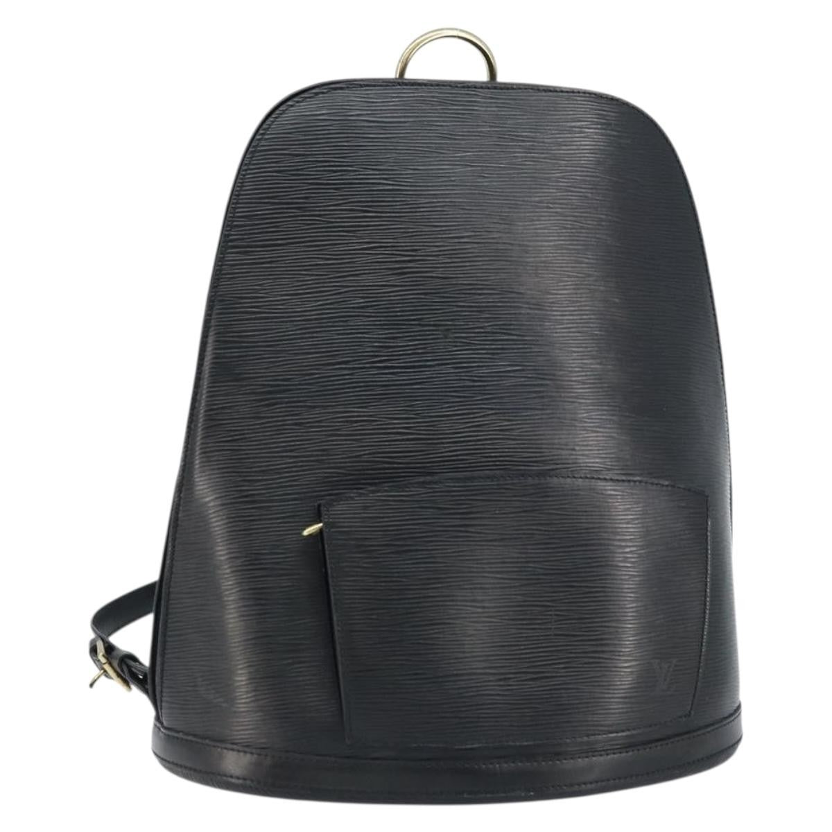 Louis Vuitton Gobelins Backpack Epi Leather, BLACK, LEATHER, Backpack