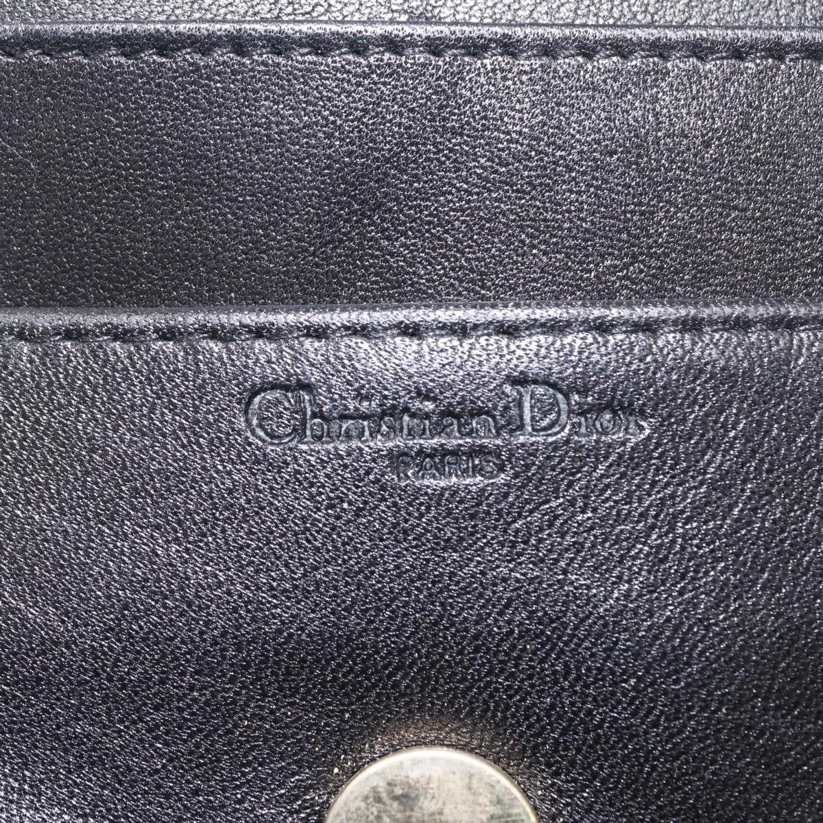Christian Dior Clutch bag Leather, BLACK, LEATHER, Clutche & pouche