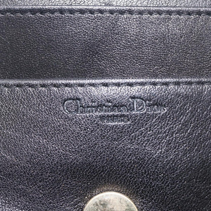 Christian Dior Clutch bag Leather, BLACK, LEATHER, Clutche & pouche