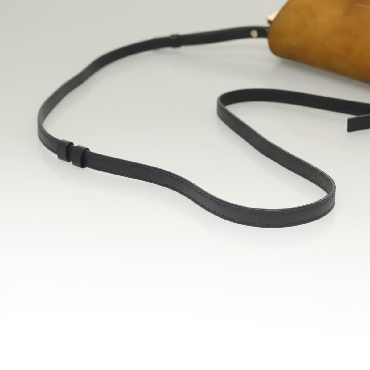 Chloe Faye Shoulder Bag Leather and Suede, NAVY, LEATHER, Shoulder bag