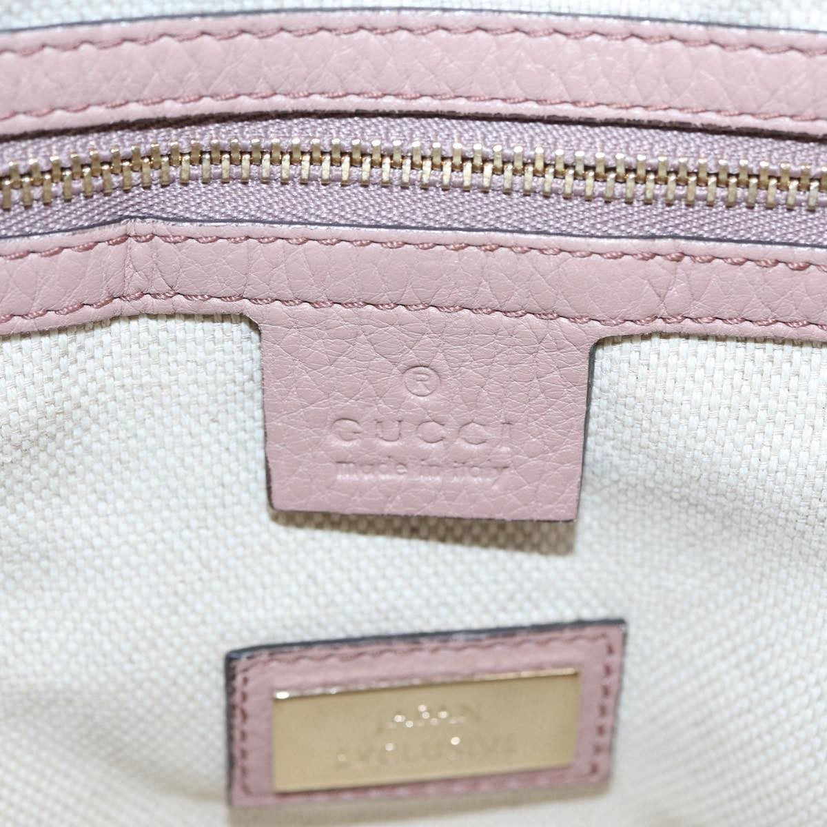 Gucci Soho Convertible Shoulder Bag Leather, Pink, Leather, Tote Bag