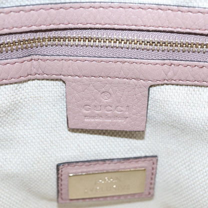 Gucci Soho Convertible Shoulder Bag Leather, Pink, Leather, Tote Bag