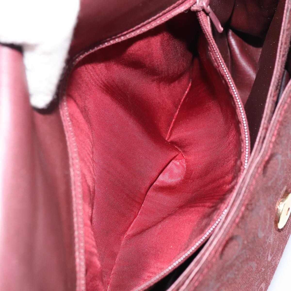 Celine C Sulky Shoulder bag Canvas, RED, CANVAS, Shoulder bag