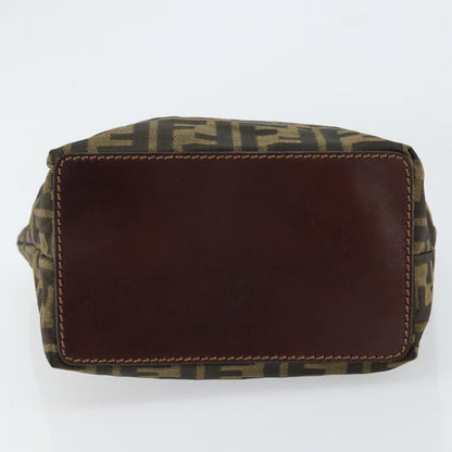 Fendi Vintage Zucca Handbag Zucca, BLACK, CANVAS, Handbag