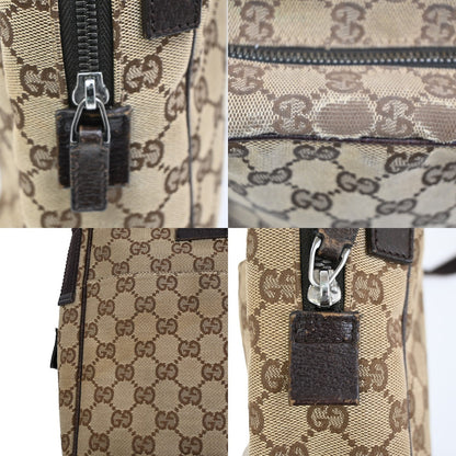Gucci Vintage Front Pocket Flat Messenger GG Canvas, BEIGE, CANVAS, Shoulder bag
