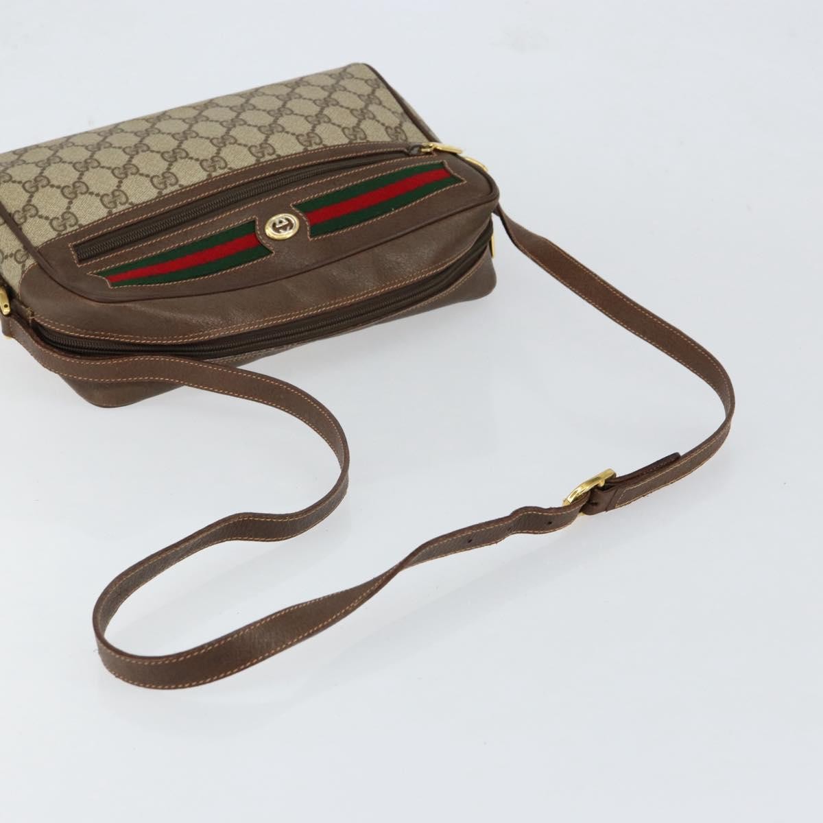 Gucci Vintage Ophidia Shoulder Bag GG Canvas, BEIGE, PVC, Shoulder bag