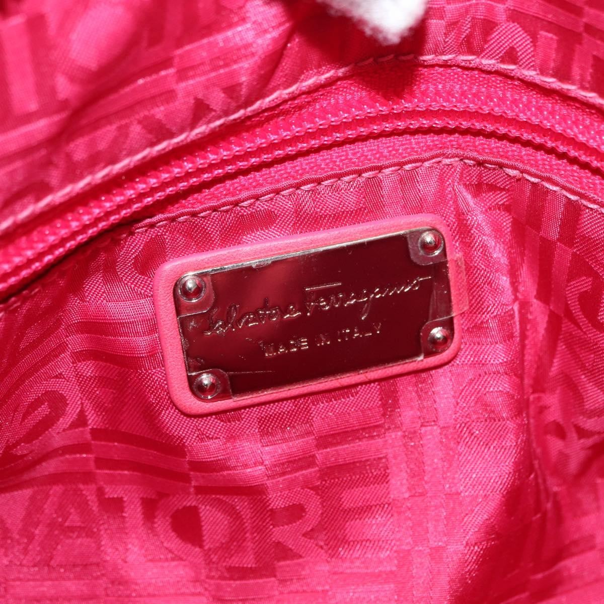 Salvatore Ferragamo Gancini handbag Patent leather, RED, PATENT_LEATHER, Handbag