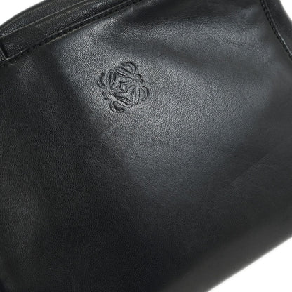 Loewe Anagram handbag Leather, BLACK, LEATHER, Handbag