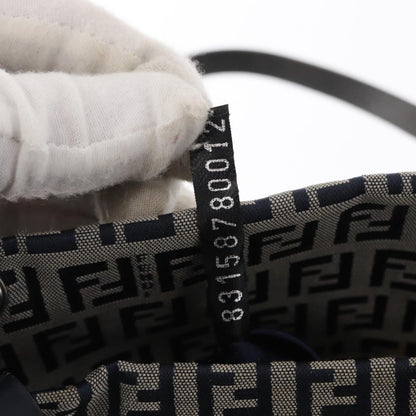 Fendi Shopping Tote Zucchino Canvas, NAVY, CANVAS, Tote bag