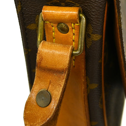 Louis Vuitton Cartouchiere Handbag Monogram Canvas, Brown, Canvas, Shoulder Bag