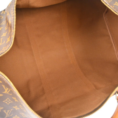 Louis Vuitton Keepall Bag Monogram Canvas, Brown, Canvas, Travel Bag