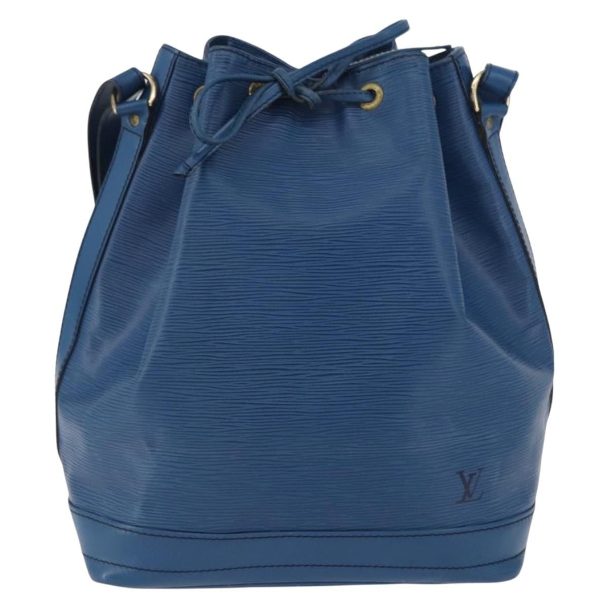 Louis Vuitton Petit Noe NM Handbag Epi Leather, BLUE, LEATHER, Shoulder bag