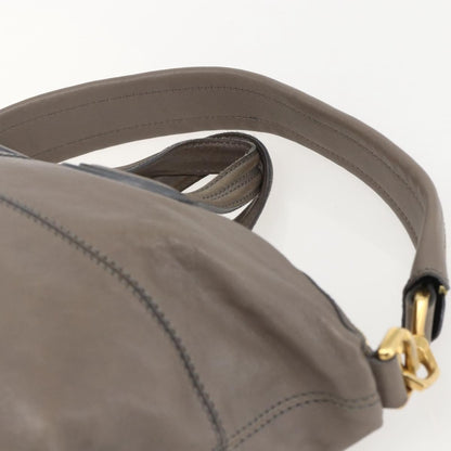 Givenchy Nightingale Satchel Leather, GRAY, LEATHER, Handbag
