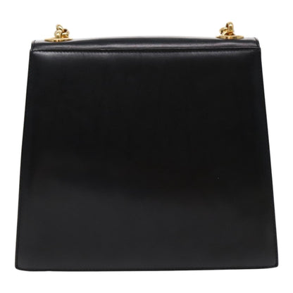 Salvatore Ferragamo Vintage Shoulder Bag Leather, BLACK, LEATHER, Shoulder bag