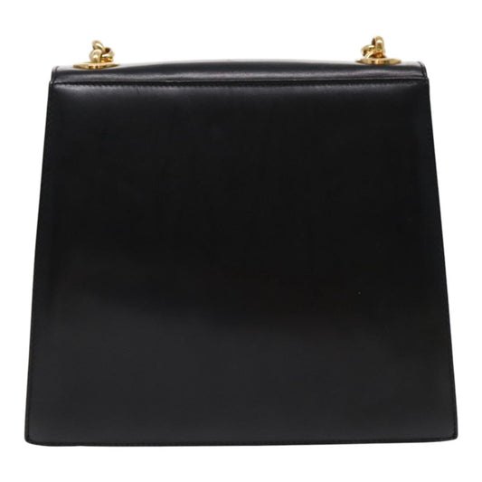 Salvatore Ferragamo Vintage Shoulder Bag Leather, BLACK, LEATHER, Shoulder bag