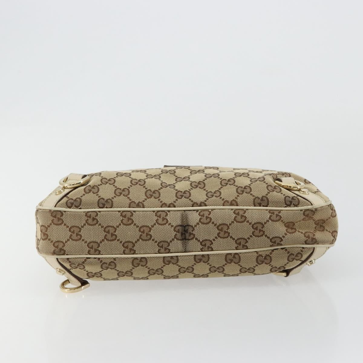 Gucci Abbey Shoulder Bag GG Canvas, Beige, Canvas, Shoulder Bag